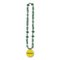 36" Happy St Patricks Day Beads-of-Expression w/Custom Direct Pad Prtd Imprinted on a Hook Medallion